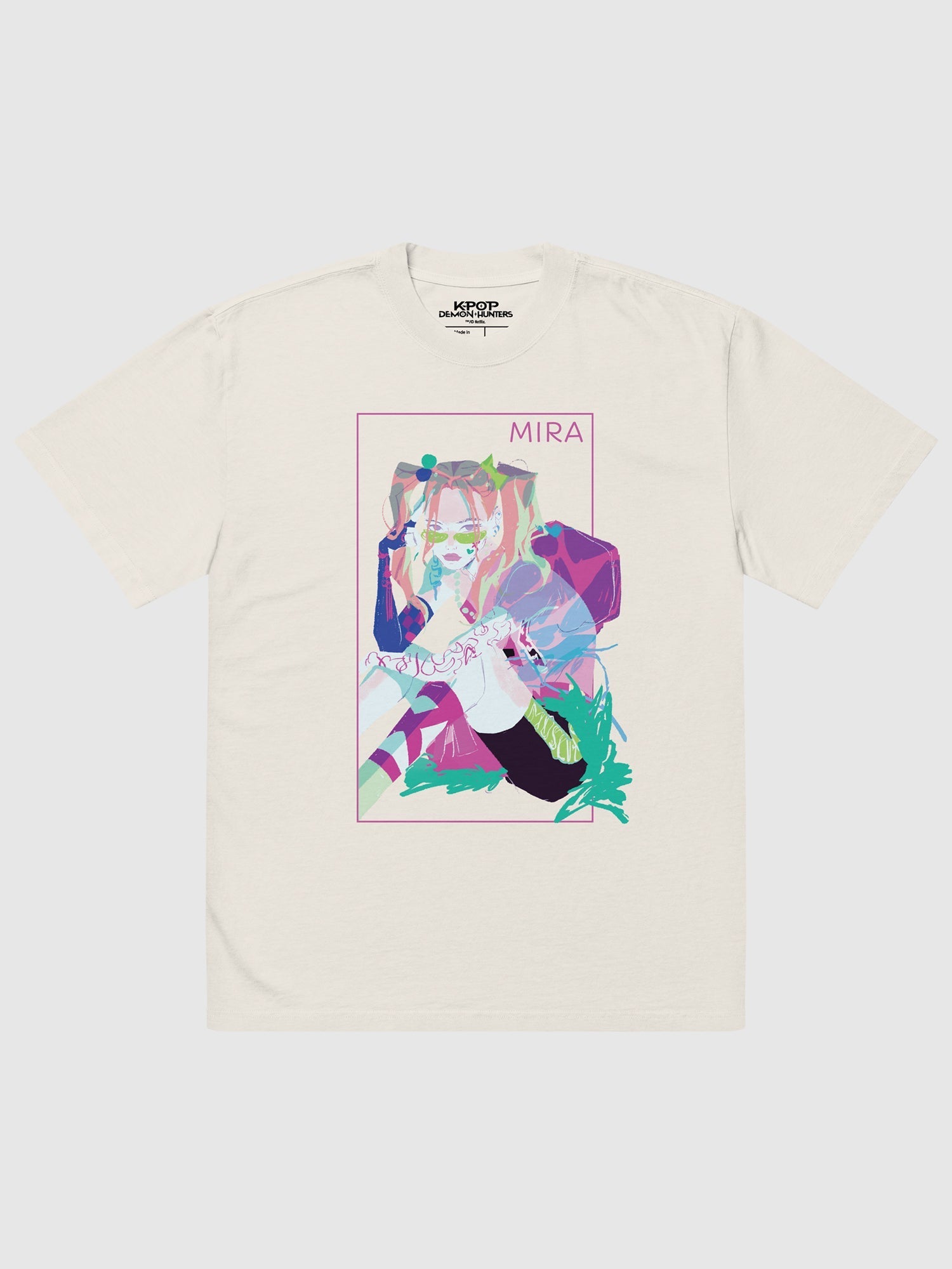 KPop Demon Hunters Mira Girl Crush Oversized T-Shirt Hoodie, Sweatshirt | CiraTrend.com (Image 2)