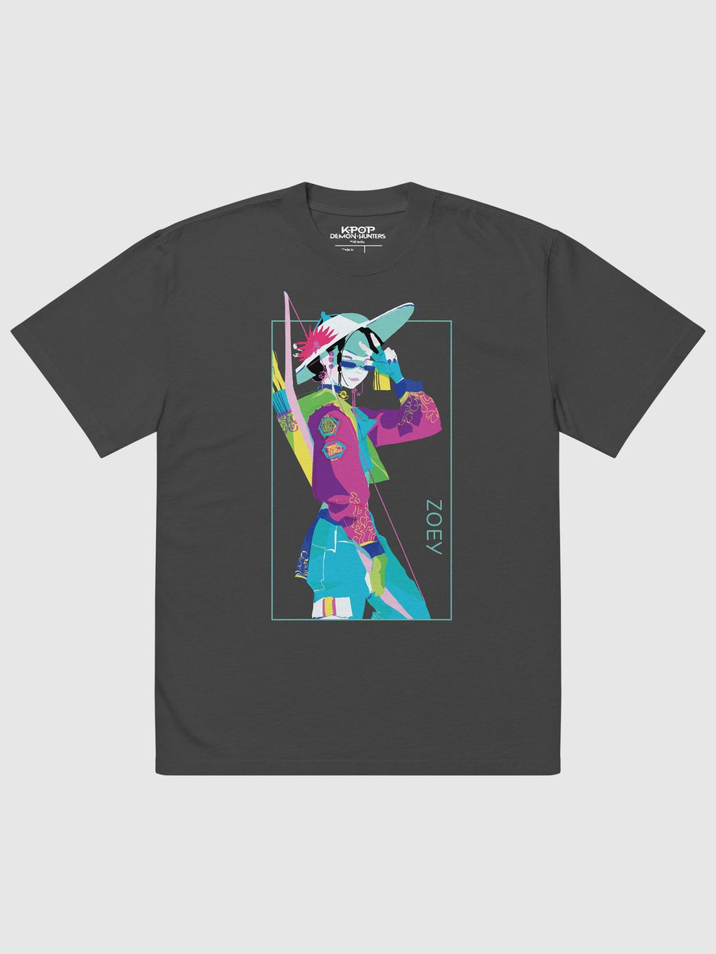 KPop Demon Hunters Zoey Girl Crush Oversized T-Shirt Hoodie, Sweatshirt | CiraTrend.com (Image 1)