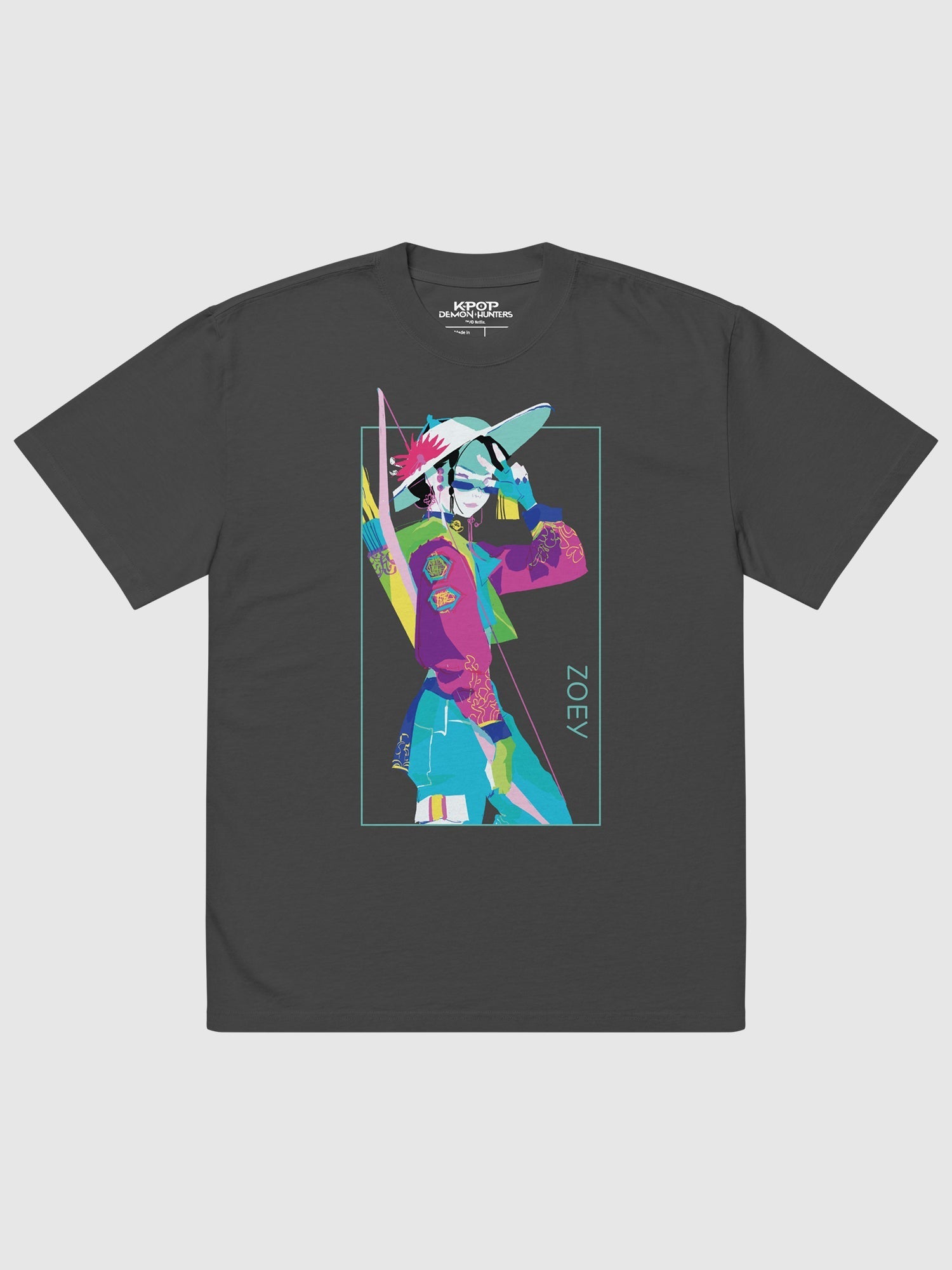 KPop Demon Hunters Zoey Girl Crush Oversized T-Shirt Hoodie, Sweatshirt | CiraTrend.com (Image 1)