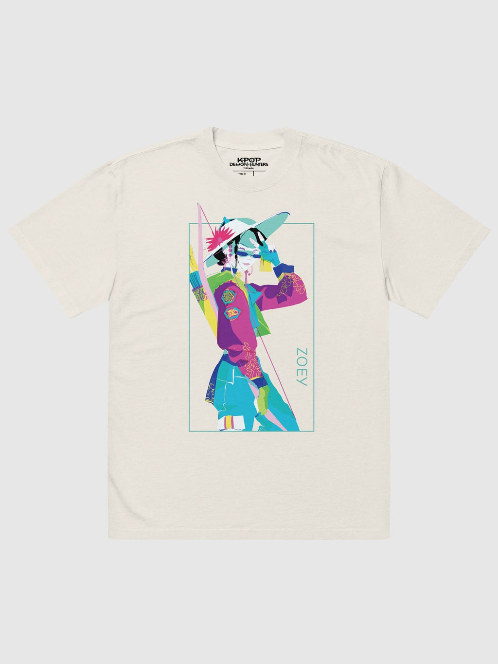 KPop Demon Hunters Zoey Girl Crush Oversized T-Shirt Hoodie, Sweatshirt | CiraTrend.com (Image 2)