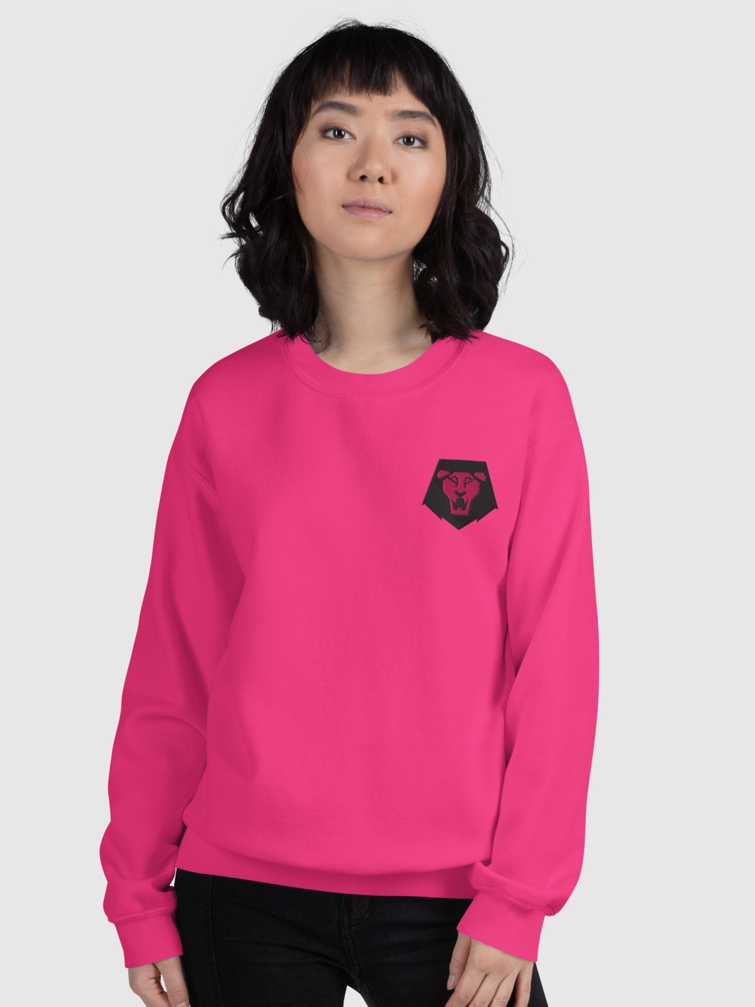 KPop Demon Hunters Saja Boys Lion Embroidered Crewneck Sweatshirt T-Shirts, Hoodie | CiraTrend.com (Image 3)