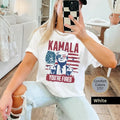 Kamala You're Fired Shirt, President Trump Middle Finger, 2024 American Flag Unisex T-Shirt, Republican Gifts, Gift for...