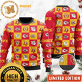 Kansas City Chiefs Logo Checkered Pattern Ugly Christmas Sweater – KC Chiefs Ugly Christmas Sweater