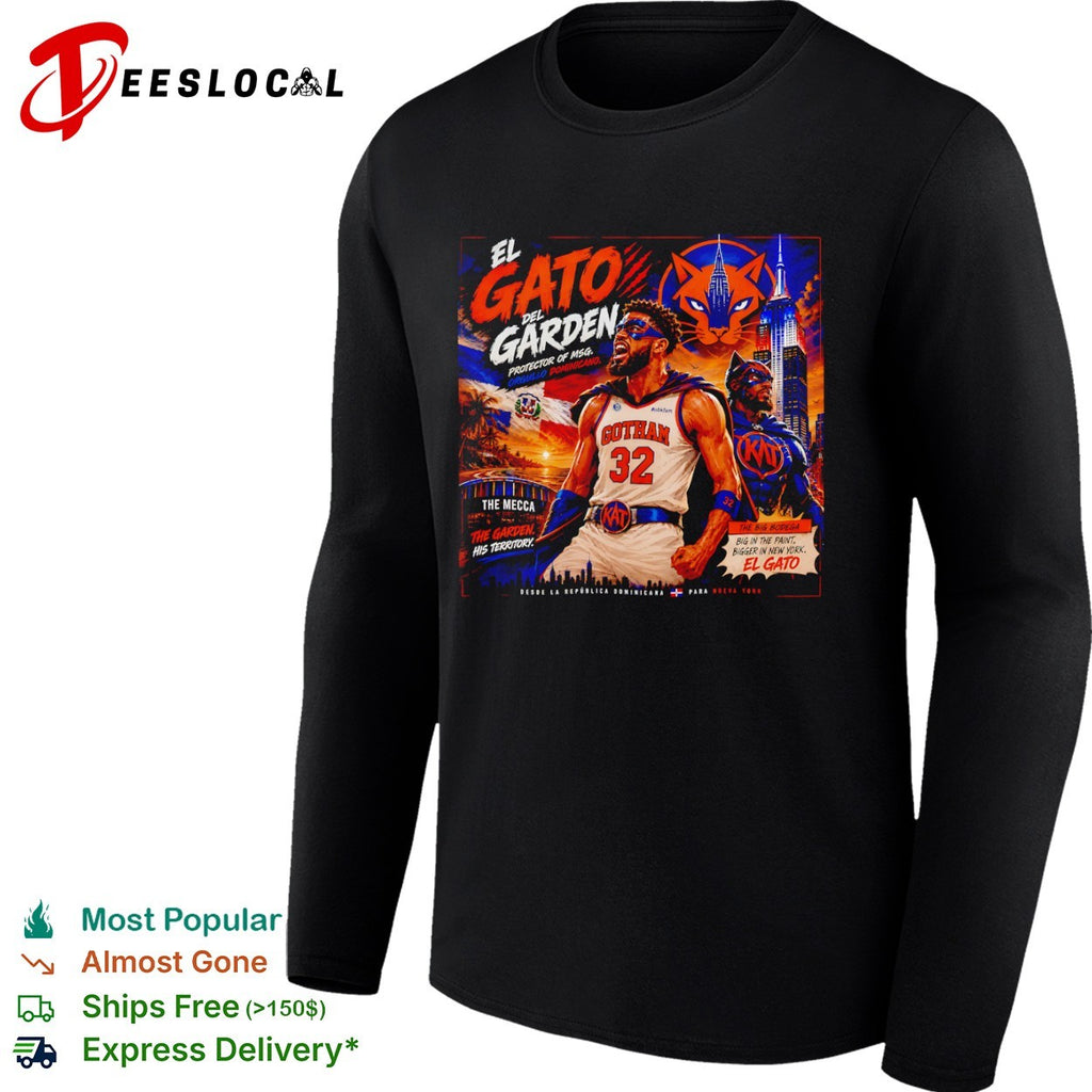 Karl-Anthony Towns El Gato del Garden Protector of MSG shirt