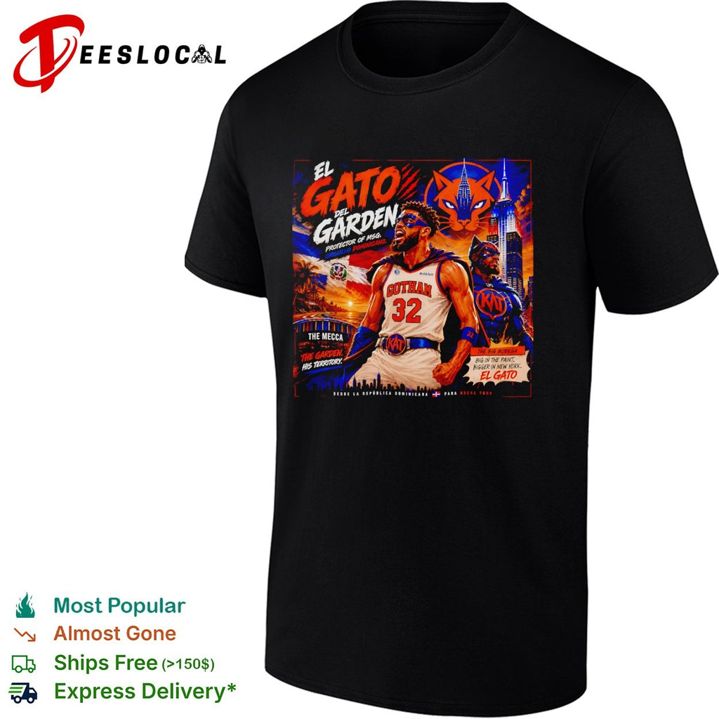 Karl-Anthony Towns El Gato del Garden Protector of MSG shirt