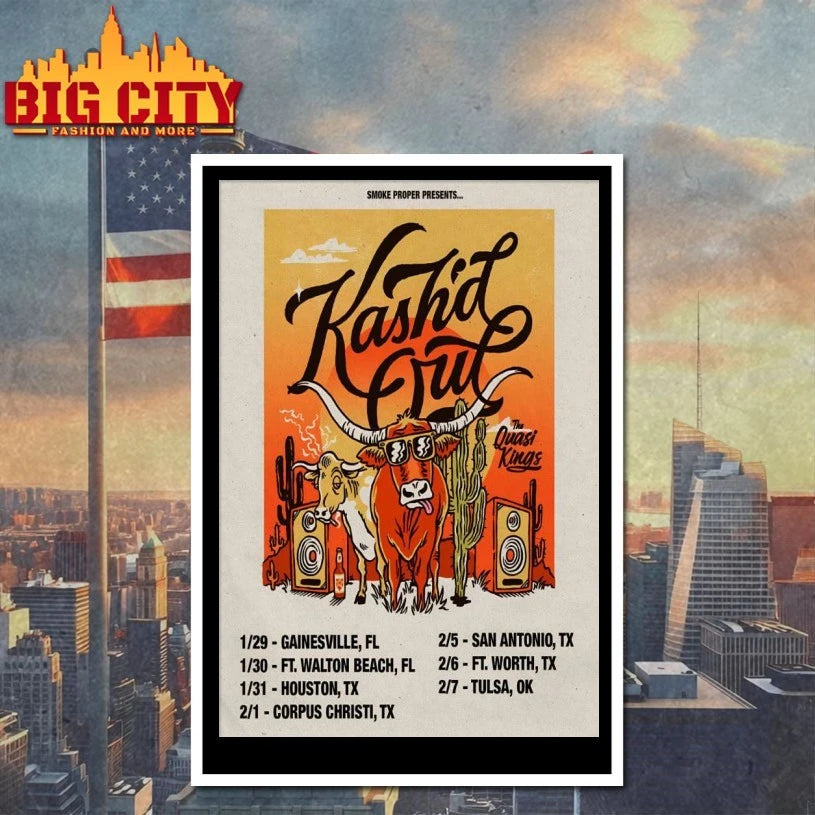 Kash’d Out And The Quasi Kings Tour 2026 Winter Poster shirt