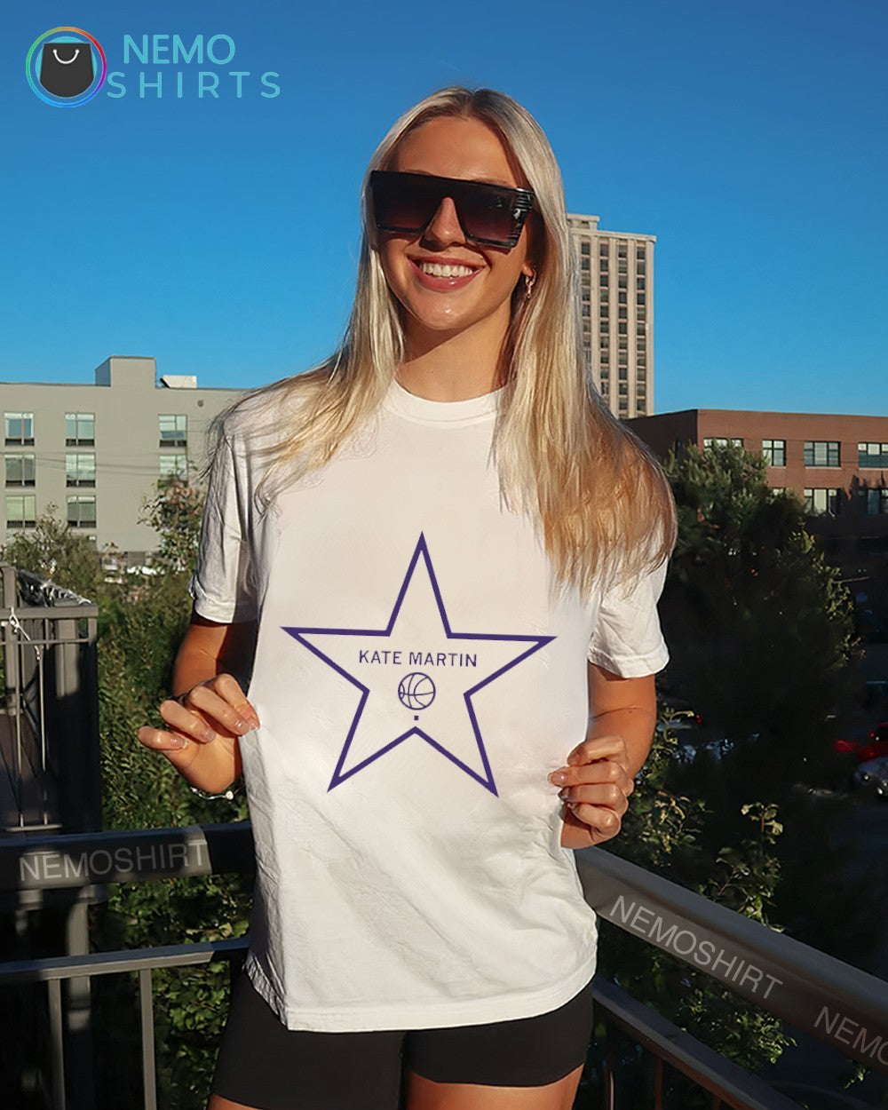 Kate Martin Hollywood star women’s basketball Los Angeles Sparks shirt