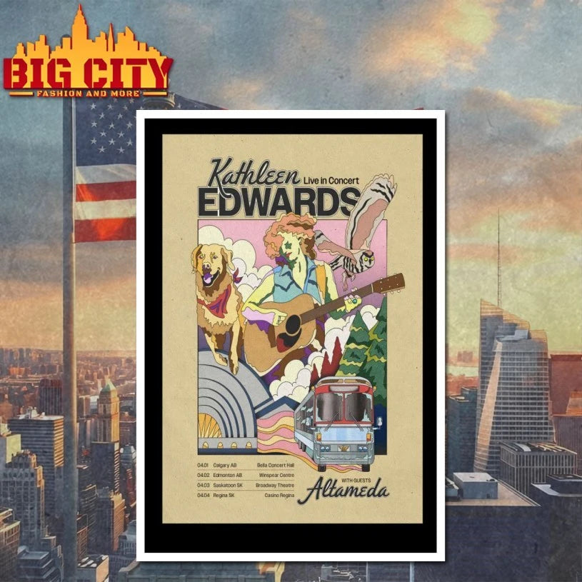 Kathleen Edwards Western Canada 2026 Tour Poster shirt