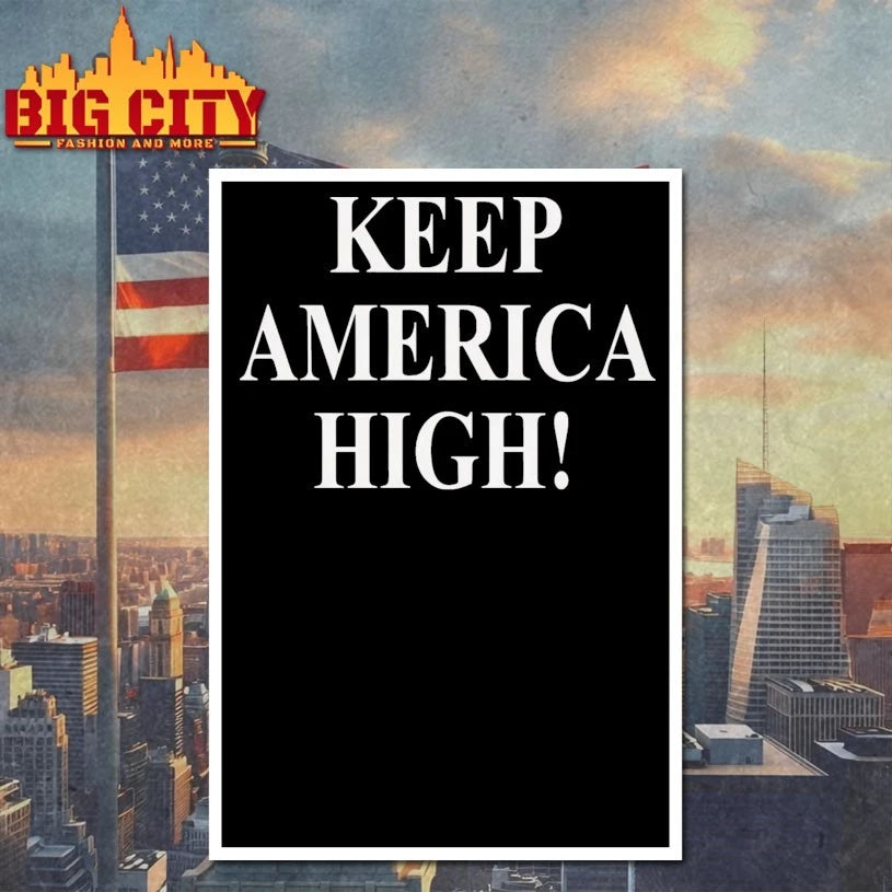 Keep America High Bold Patriotic Cannabis shirt