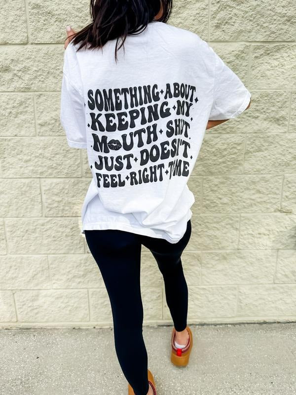 Keeping My Mouth Shut Graphic Tee Hoodie, Sweatshirt | CiraTrend.com