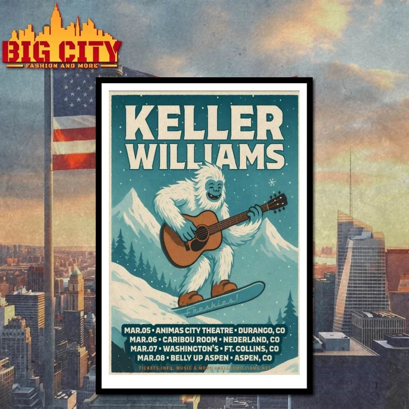 Keller Williams Winter Tour 26 Poster shirt