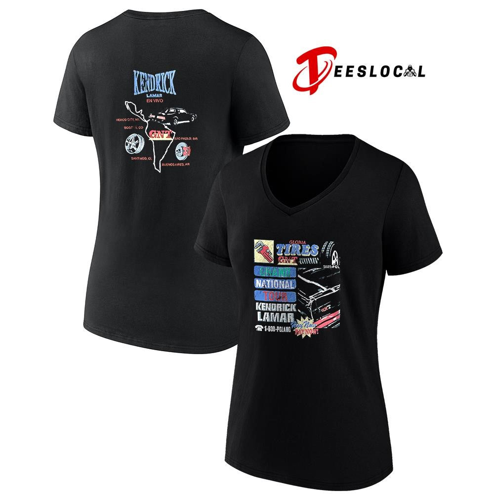 Kendrick Lamar Grand Nation tour Gloria tire service GNT shirt