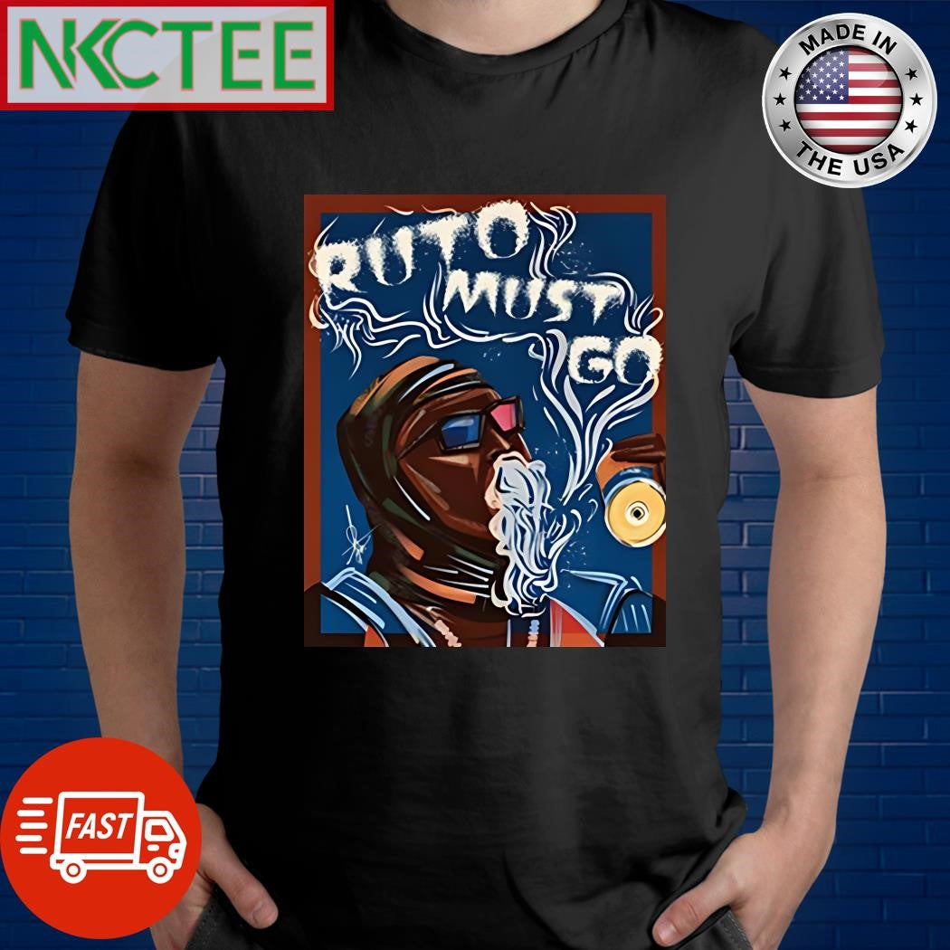 Kenneth Binyavanga Wainaina Ruto Must Go art shirt