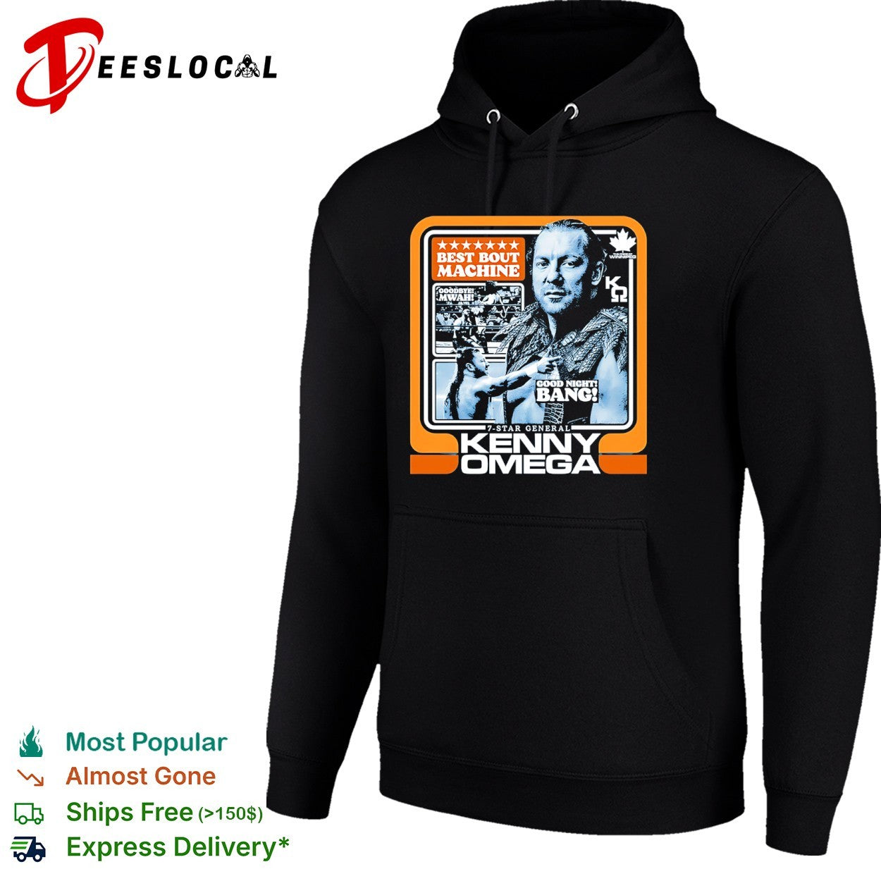 Kenny Omega best bout machine goodbye mwah good night bang 7 star general shirt