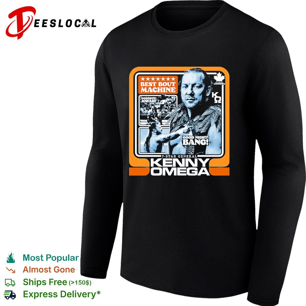Kenny Omega best bout machine goodbye mwah good night bang 7 star general shirt