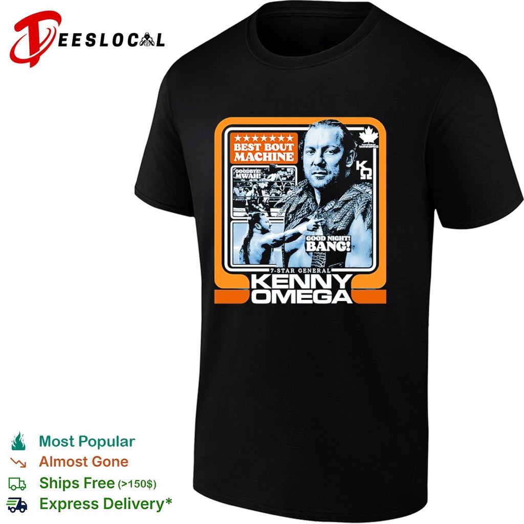 Kenny Omega best bout machine goodbye mwah good night bang 7 star general shirt