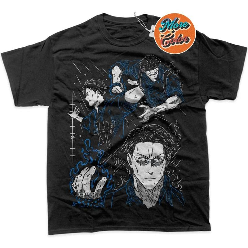 Kento Nanami Shirt, Jujutsu Kaisen Anime Shirts, Cotton Unisex T-shirt, Crew Neck, Size S- 3XL, Menswear Top, Womenswear...