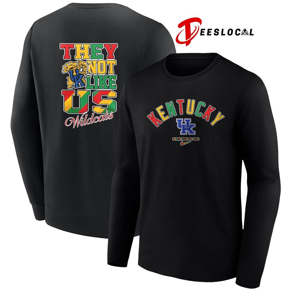 Kentucky Wildcats x Juneteenth they not like us shirt