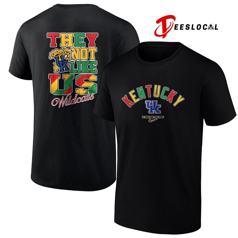 Kentucky Wildcats x Juneteenth they not like us shirt