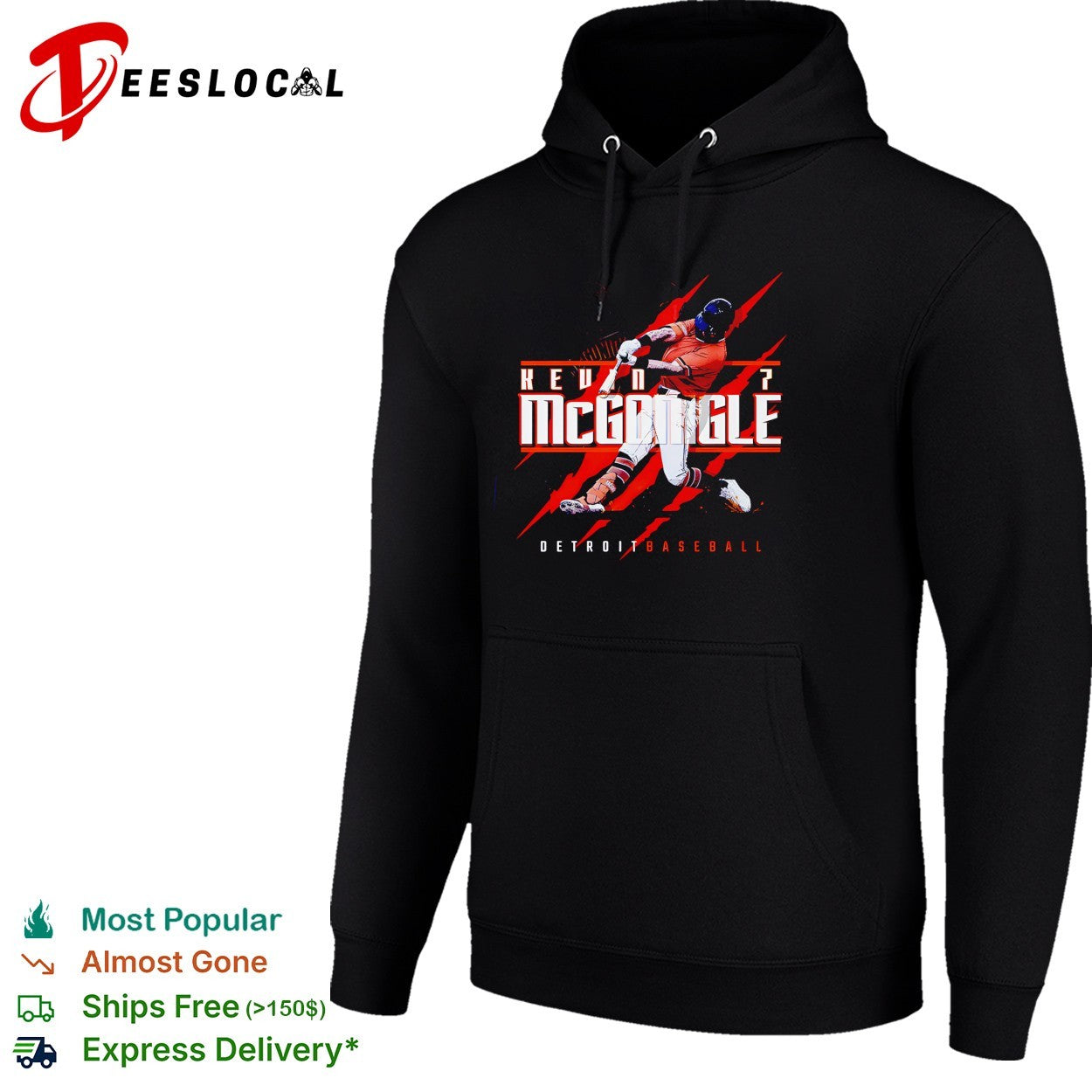 Kevin McGonigle Detroit baseball number 7 shirt