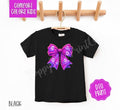 Kids Neon Ghost Bow Shirt Comfort Colors, Trendy Halloween Kid Tee Hoodie, Sweatshirt | CiraTrend.com