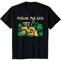 Kids St Patricks Day Bulldozer Saint Paddys Construction Boys Kid T-Shirt made in USA Hoodie, Sweatshirt | CiraTrend.com