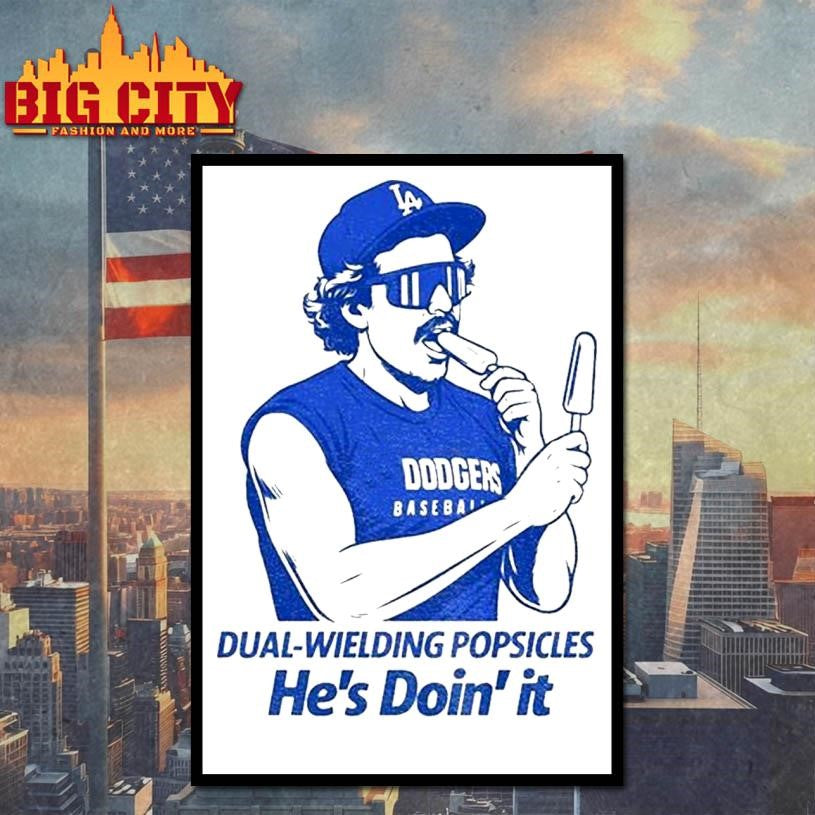 Kiké Hernandez Dual Wielding Popsicles He’s Doin’ It Shirt