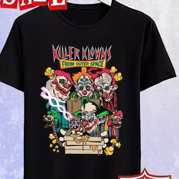 Killer Klowns From Outer Space Horror Movie Men's Black T-shirt Size S-5XL Hoodie, Sweatshirt | CiraTrend.com