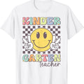 Kindergarten Teacher Team Hippie Smile Face Back To School T-Shirt Hoodie, Sweatshirt | CiraTrend.com