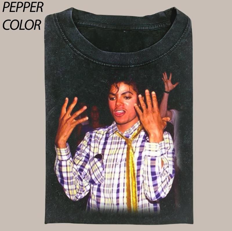 King Of Pop Vintage 90's Graphic Unisex Shirt, Michael Jackson Crew Neck T-Shirt, Music Shirt For Fan, Gift for Him Her...