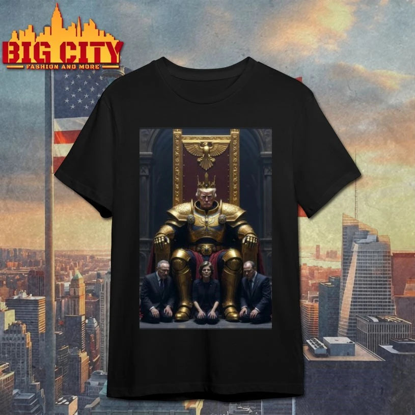 King Trump with Chuck Schumer and Other Politicians Kneeling shirt