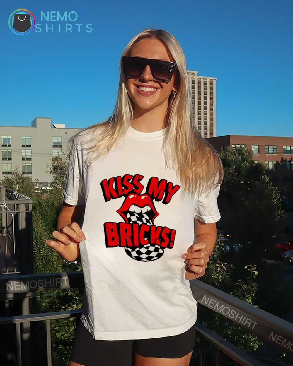 Kiss my bricks Indianapolis Motor Speedway shirt