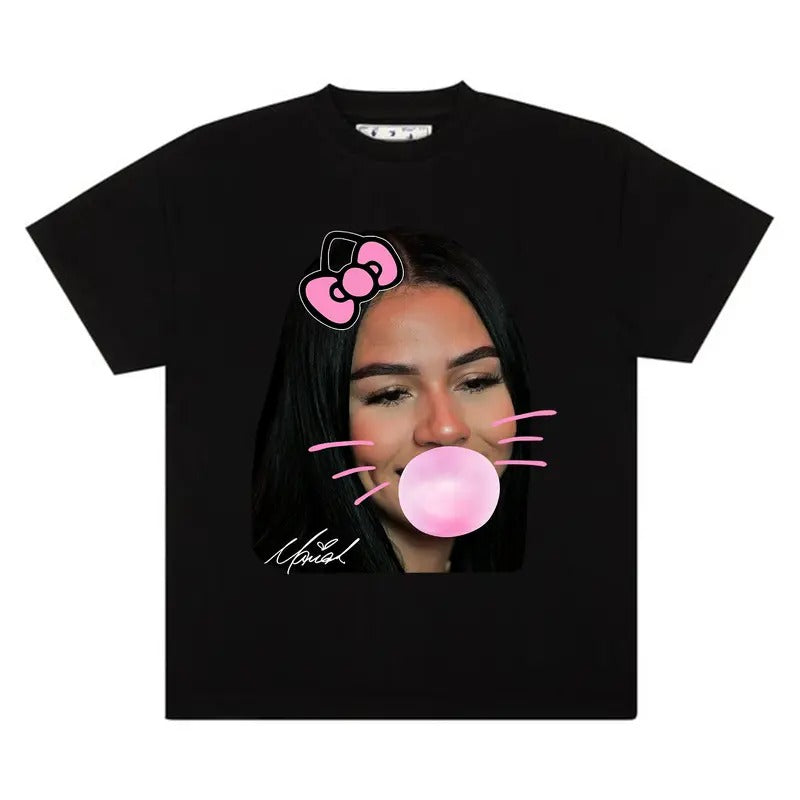 Kitty Vibes, Bubblegum Dreams - The Mariah PINK Big Face Tee That Radiates Fun Hoodie, Sweatshirt | CiraTrend.com