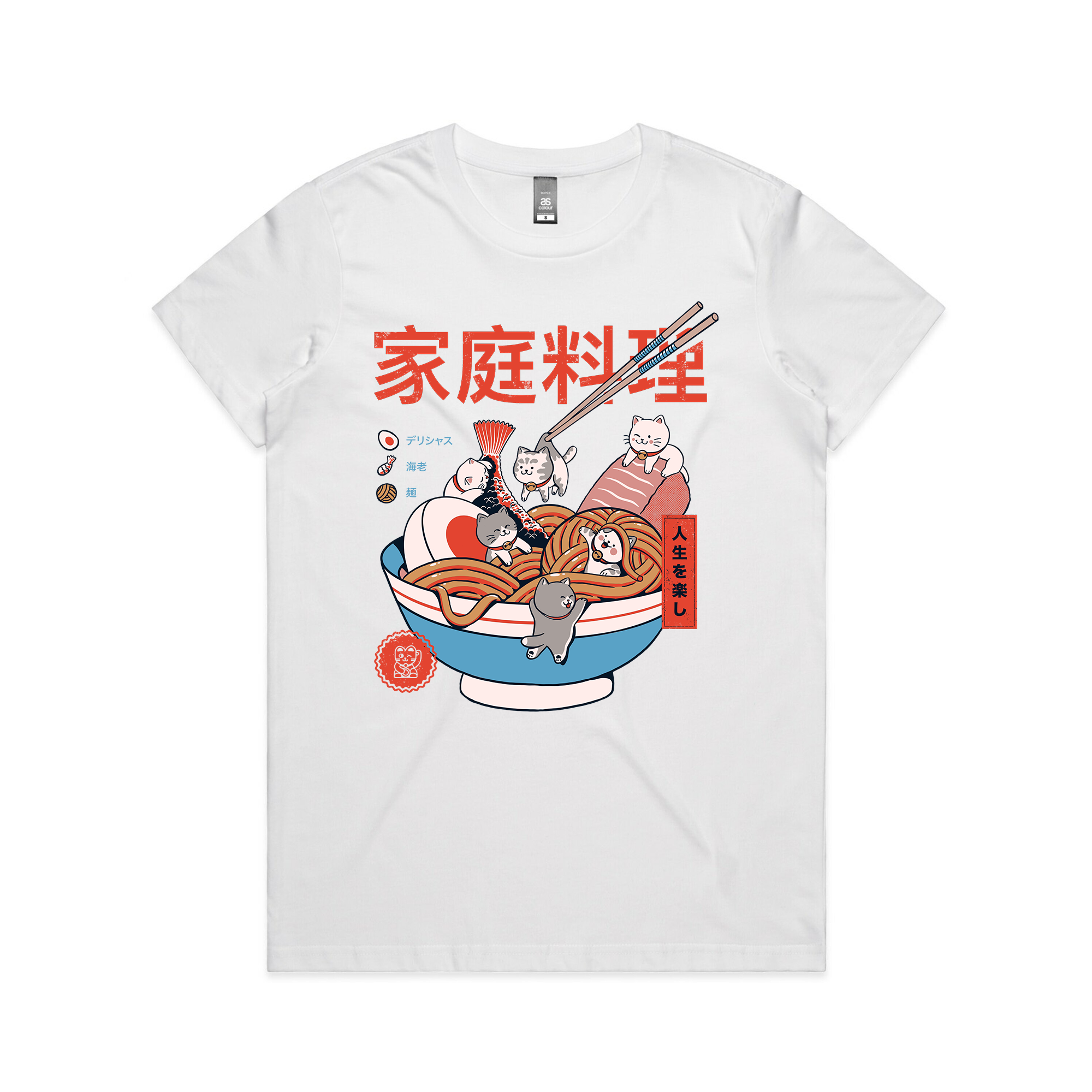 Mini Kitty Ramen Tee Hoodie, Sweatshirt | CiraTrend.com (Image 3)