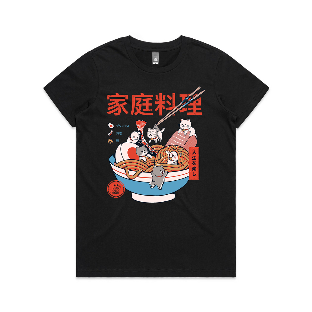 Mini Kitty Ramen Tee Hoodie, Sweatshirt | CiraTrend.com (Image 4)