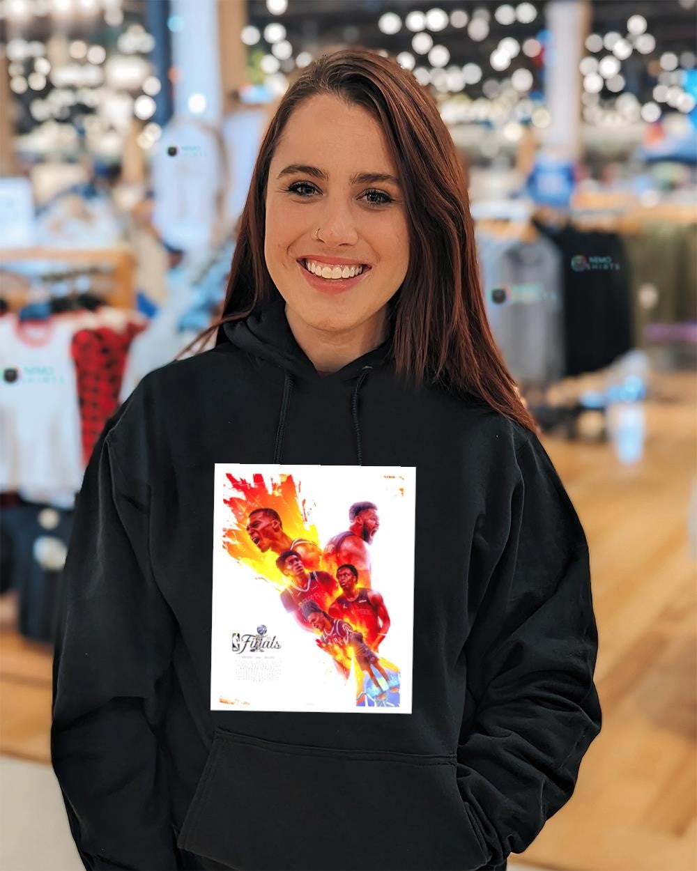 Knicks vs Spurs NBA finals poster shirt