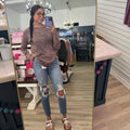 Knitted Long Sleeve In Mahogany T-Shirts, Hoodie, Sweatshirt | CiraTrend.com