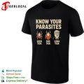 Know your parasites deer tick dog tick and Donald Trump luna tick shirt