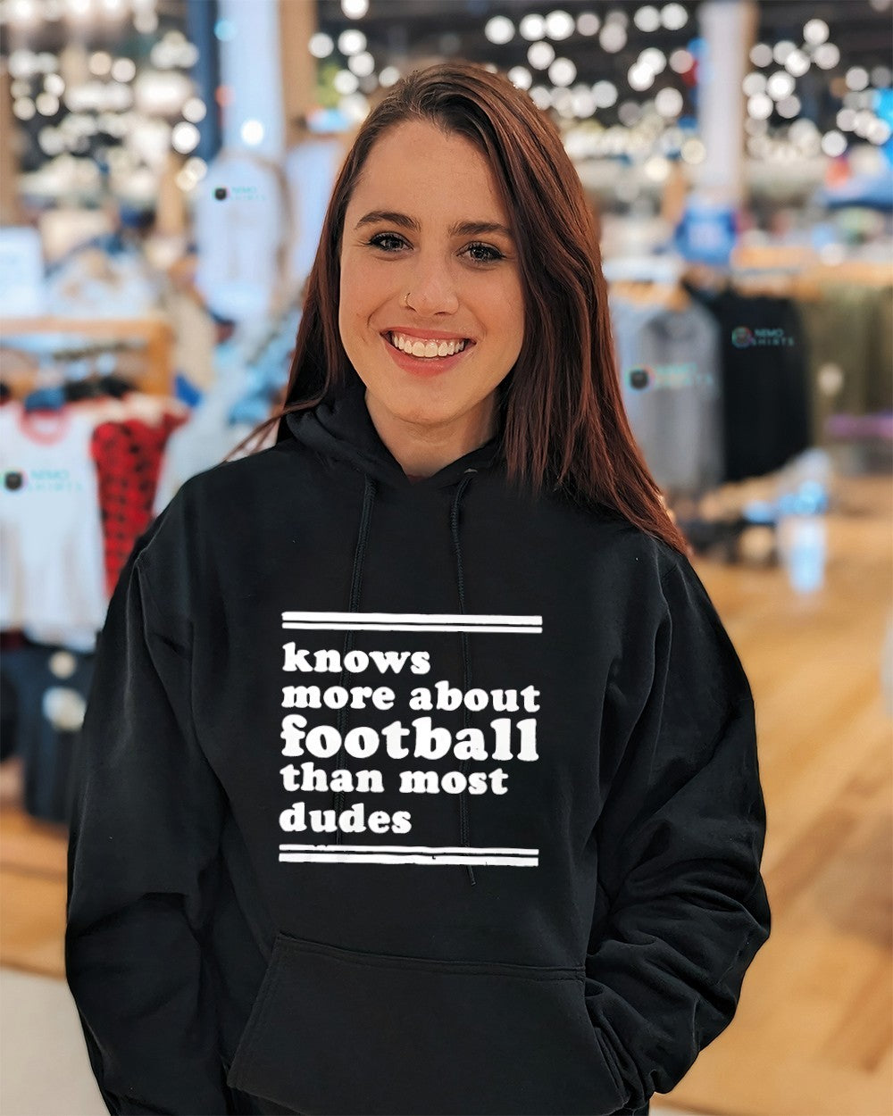 Knows more about football than most dudes shirt
