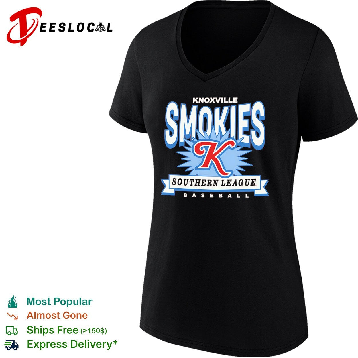Knoxville Smokies Southern League Baseball K Logo shirt