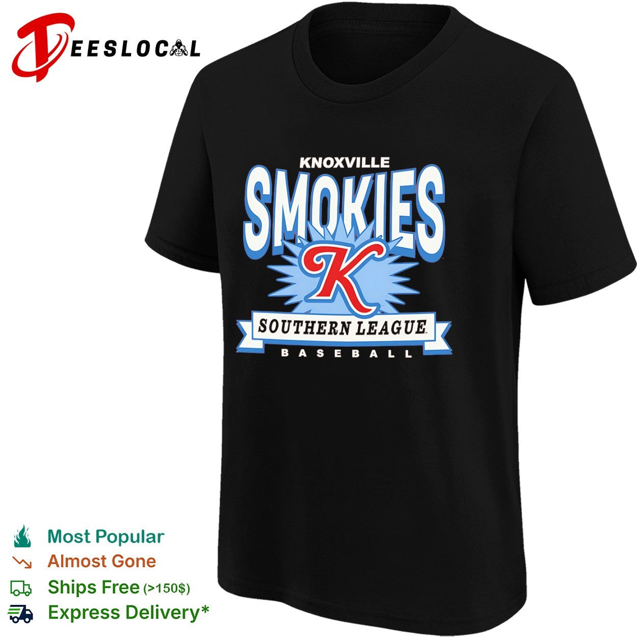 Knoxville Smokies Southern League Baseball K Logo shirt