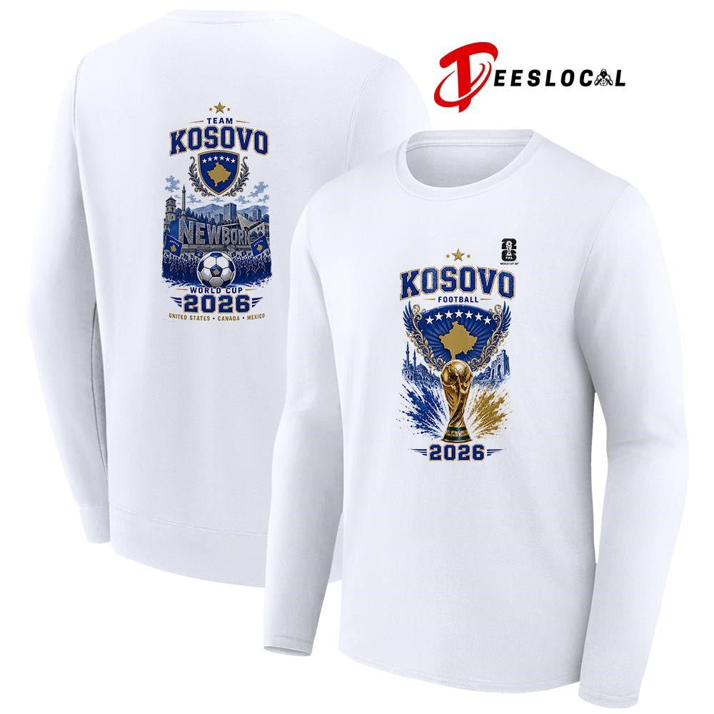 Kosovo World Cup trophy graphic shirt