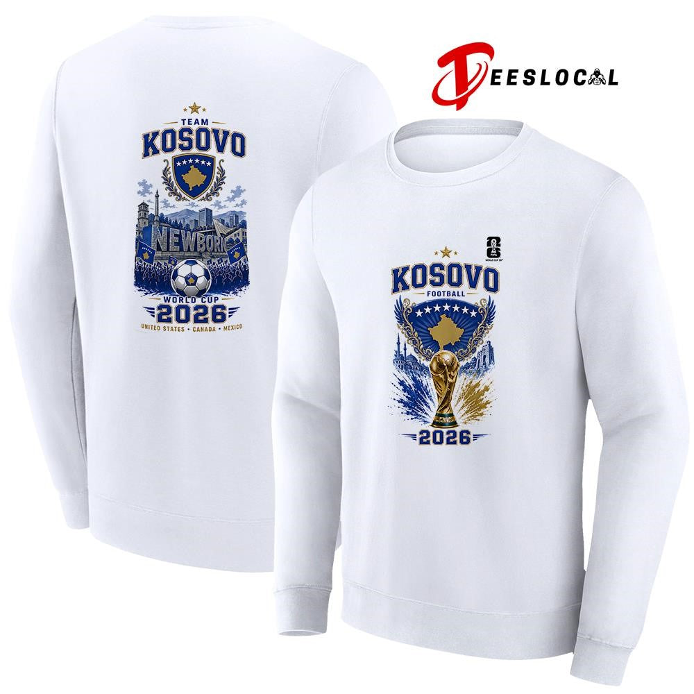 Kosovo World Cup trophy graphic shirt