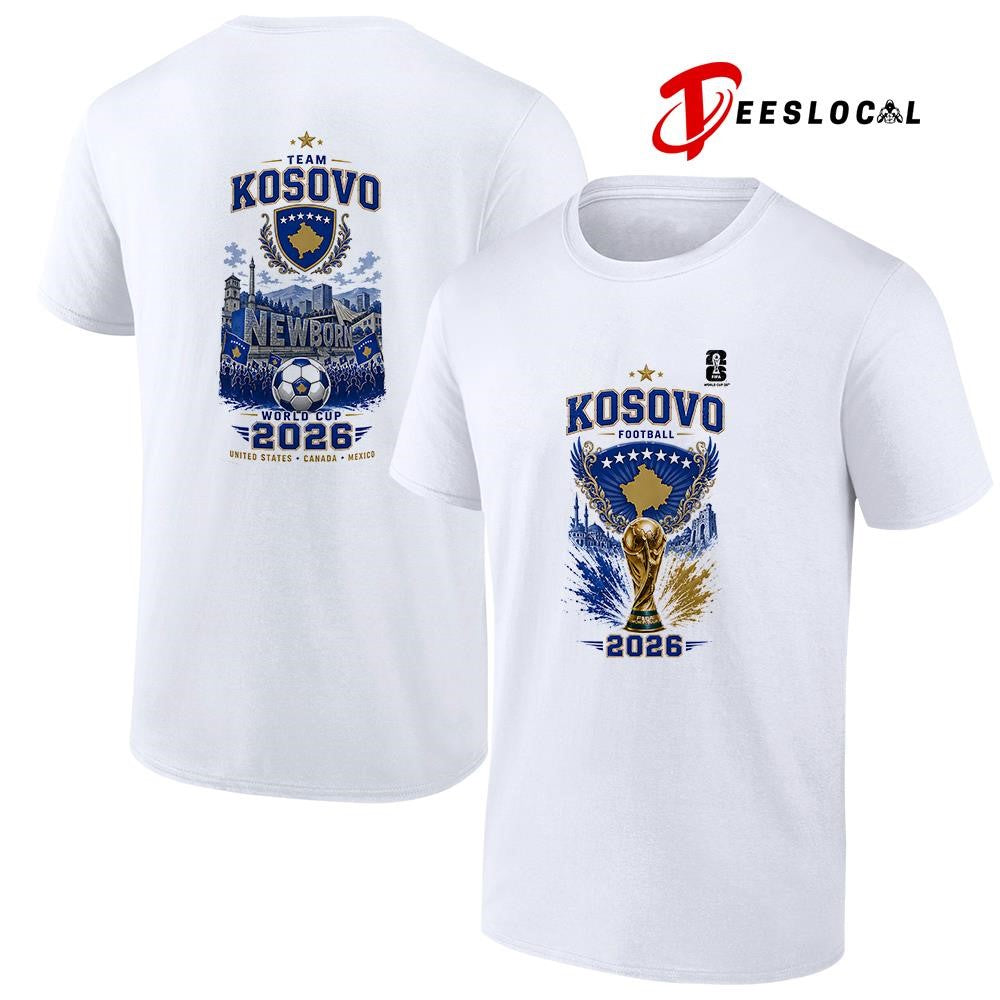 Kosovo World Cup trophy graphic shirt