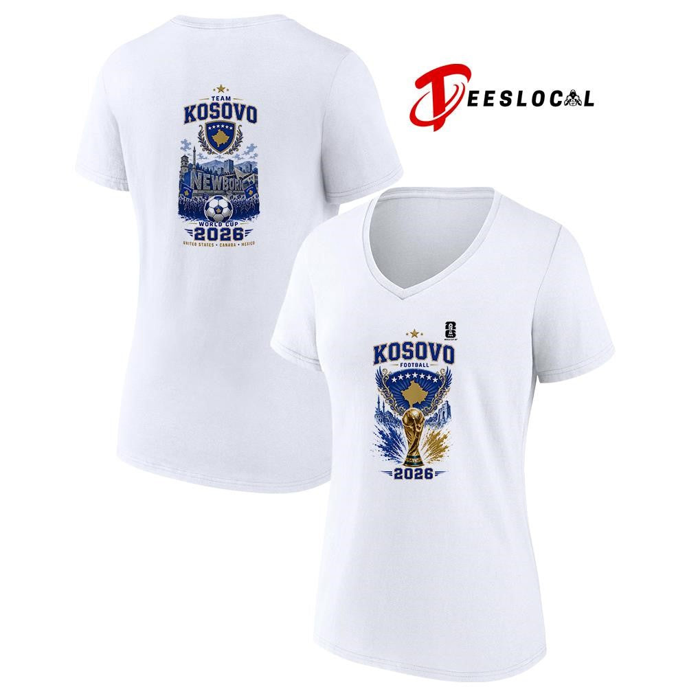 Kosovo World Cup trophy graphic shirt