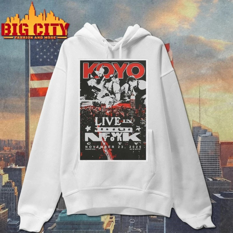 Koyo lihc Show Racket NYC Nov 23 2025 Poster shirt