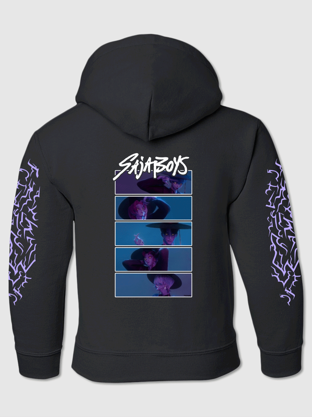 KPop Demon Hunters Saja Boys Glow in the Dark Kids Hoodie T-Shirts, Sweatshirt | CiraTrend.com (Image 1)