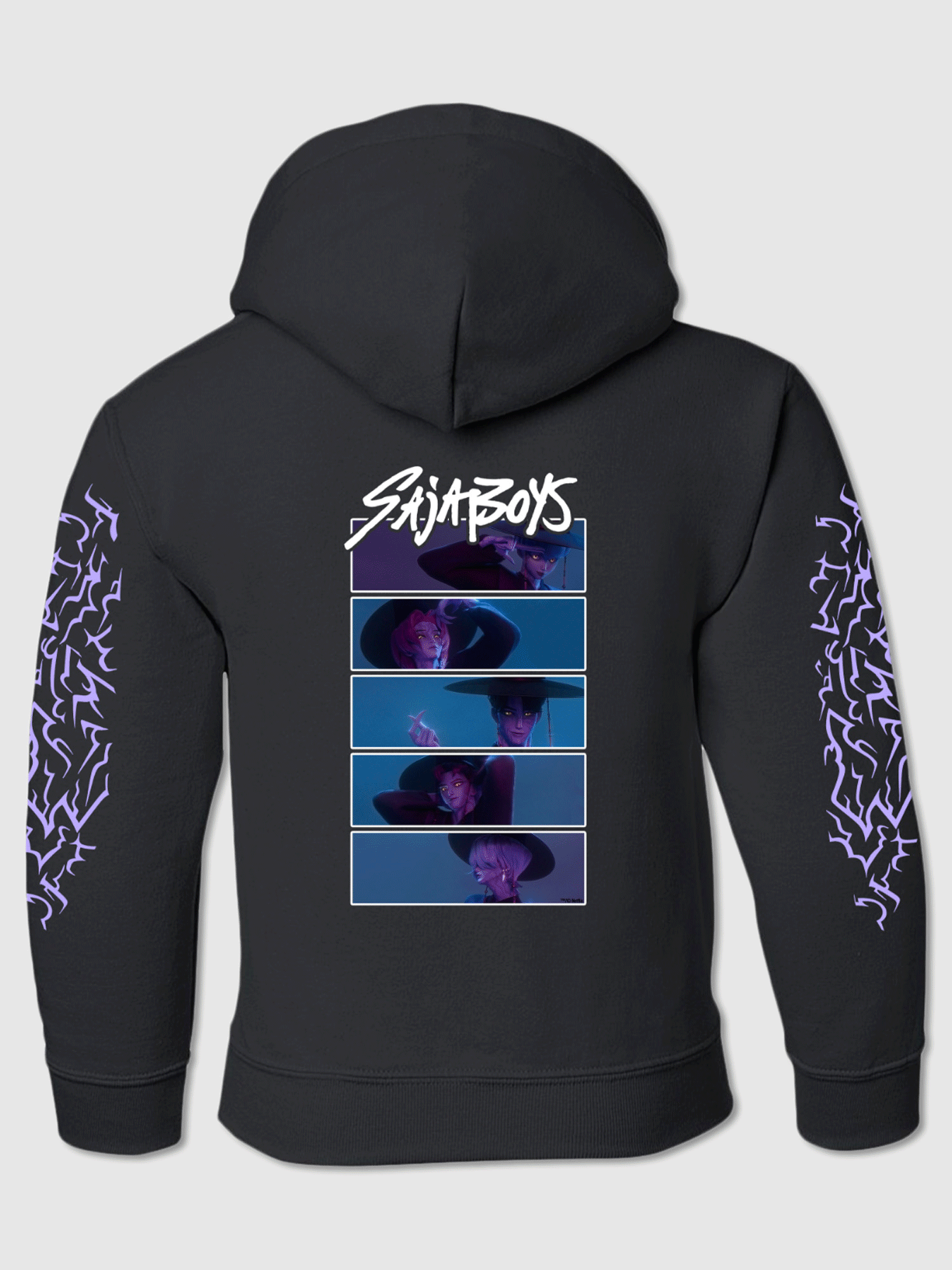 KPop Demon Hunters Saja Boys Glow in the Dark Kids Hoodie T-Shirts, Sweatshirt | CiraTrend.com (Image 1)