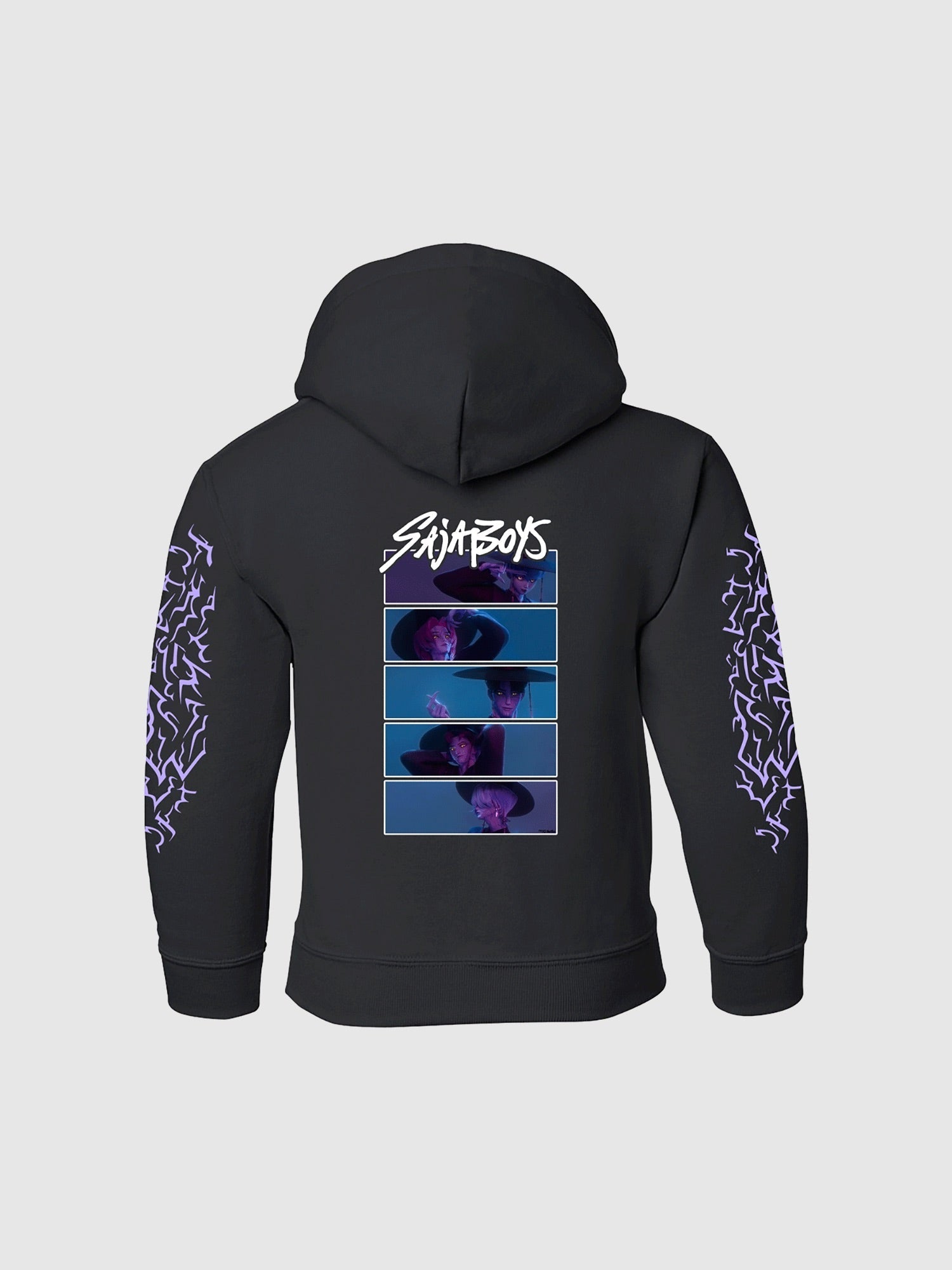 KPop Demon Hunters Saja Boys Glow in the Dark Kids Hoodie T-Shirts, Sweatshirt | CiraTrend.com (Image 3)