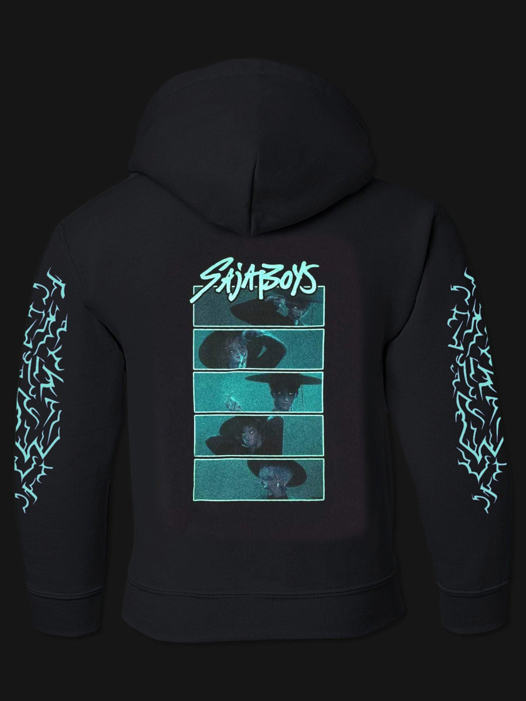 KPop Demon Hunters Saja Boys Glow in the Dark Kids Hoodie T-Shirts, Sweatshirt | CiraTrend.com (Image 4)
